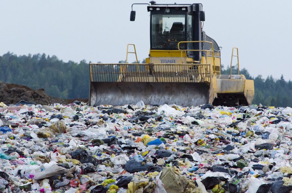 landfill, waste, garbage