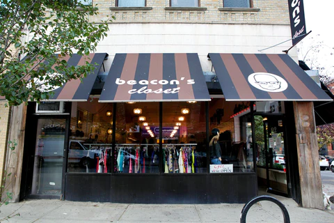 best clothing thrift stores in NYC beacons closet store front