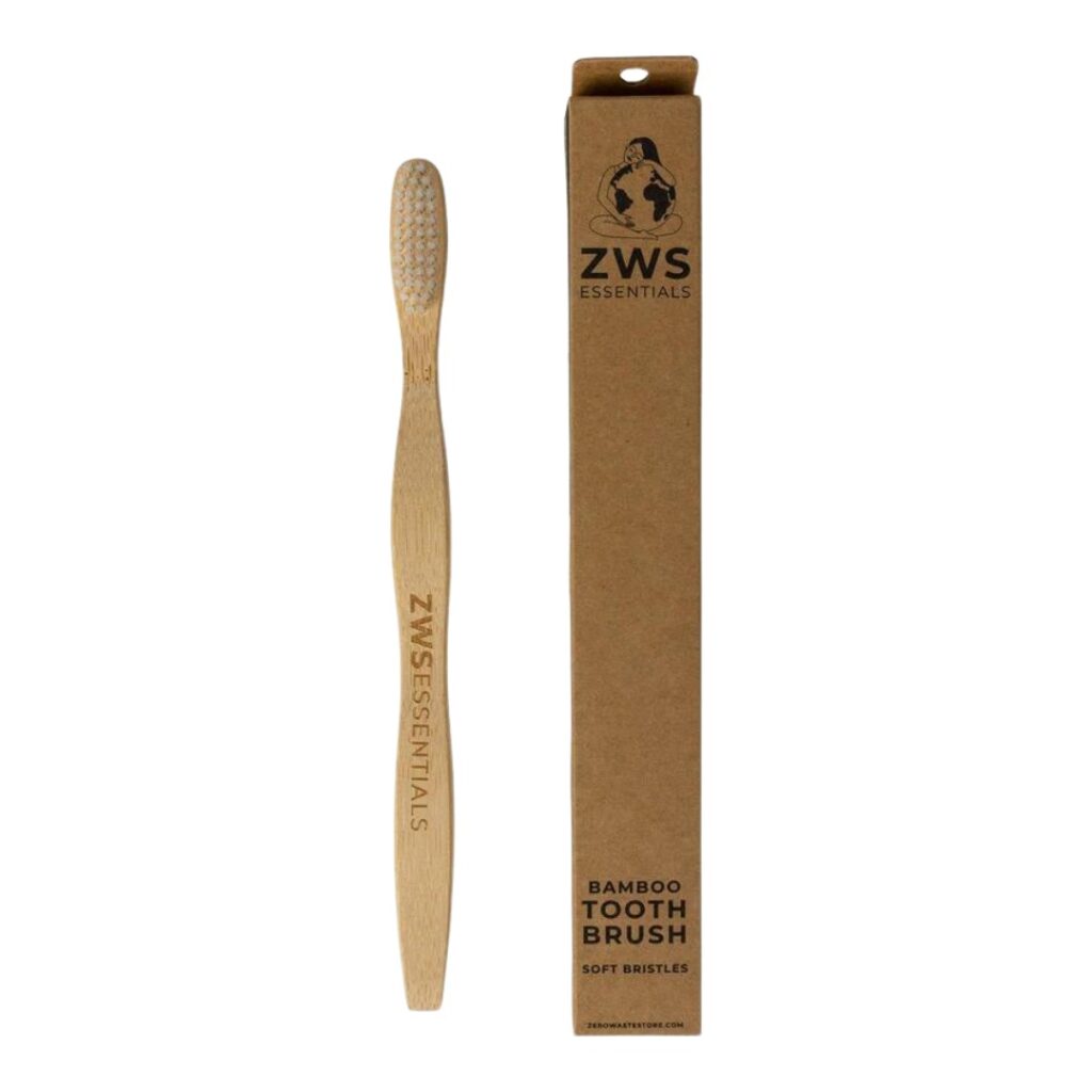 eco-friendly manual toothbrush in bamboo